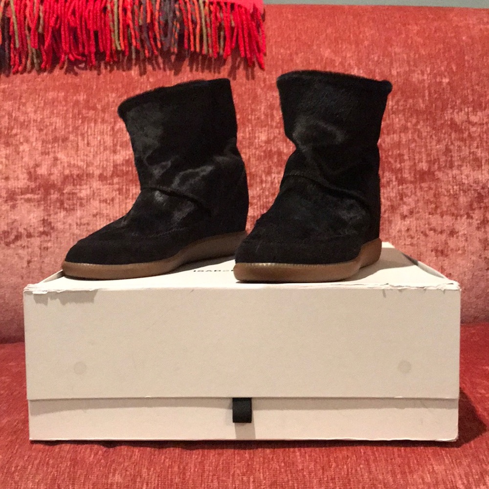 Authentic Isabel Marant Norwood pony boots